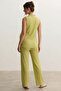 Pregnant and Maternity Ruffle Detailed V-Neck Woven Pajama Set Suitable for Breastfeeding - 2