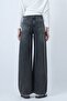 Women's Gray High Waist 5-Pocket Baggy Jeans - 3
