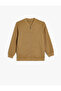 Round Neck Zipper Closure Cotton Jacket - 2