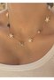 Kabuk Yıldız Women's Gold Chain Necklace - 2