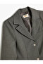 Classic Lapel Pocket Detail Long Sleeve Button down Blazer School Jacket - 5
