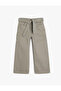 Wide Leg Jeans with Belt Pocket Detail