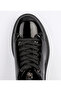 Men's Leather Patent Leather Casual Shoes 152171 - Black - 41 - 5