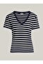 Slim Fit V - Neck Organic Cotton T-Shirt - 6