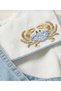 100% Organic Cotton Baby Boy Denim Salopet Set Crab Embroidered Bodysuit, Hat and Socks Set of 4 - 4