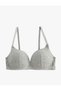 Lace Detailed Padded Bra Without Underwire - 6