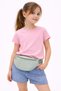 Parachute Fabric Floral Quilted, Faux Detailed Girls' Waist Bag, Girls' Waist Bag - 8