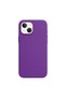 Apple iPhone 15 Compatible Case with Velvet Inside and Erasable Launch Silicone Case Deep Purple - 3