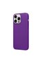 Apple iPhone 14 Pro Max Compatible Case Velvet Erasable Launch Silicone Case Deep Purple - 4
