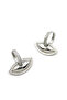 Lip earrings - silver - 2