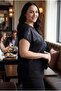 Women's Large Size Sleeveless Leather and Stone Detailed Black Blouse - 2
