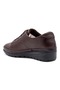7666 Women's Khaki Leather Comfort Shoes - 4