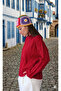 Una Fiaba Oversize Crew Neck Soft Textured Knitwear Sweater - 2
