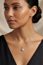 Accessories Square Zircon Stone Chain Steel Women's Necklace