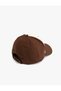 Cotton Fabric Detailed Color Contrast Cap Hat - 3