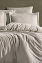 Checkered Satin 100% Cotton Double Duvet Cover Set |   Without Sheets - 5