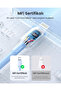 كابل USB-C إلى Lightning سيليكون بطول 1 متر - أزرق داكن - 4