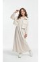 Girl's Jacketed Dress Set Daily Comfortable Stylish Islamic Clothing Combination-Aüt-00740-324
