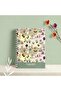 Premium Undated Agenda – 17X24 Hard Cover, Spiral Bound, 4 Colors, with Stickers