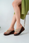 Genuine Leather Mink Suede Women's Leather Slipper Dp26-1723 - 3