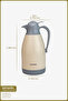 Grandio Stainless Steel Thermos Cream 2 Liters - 2