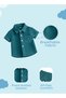 ® 100% Linen Shirt & Pant for Kids | Stylish Short-Sleeve Shirt & Comfy Shorts -Blue - 7
