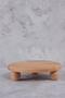 Luxury Wooden Presentation Stand - Round Presentation Plate with Ball Feet - Coffee, Cheese, Cake Presentation Stand - 25 cm - 2