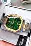 Premium Men's Wristwatch 3 Atm Water Resistant Gold-Silver Color Steel Band Dke2056C3 - 6
