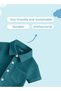 ® 100% Linen Shirt & Pant for Kids | Stylish Short-Sleeve Shirt & Comfy Shorts -Blue - 4