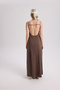 Onella Strappy Brown Long Dress - 5