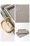 Stainless Steel Silver 2-Piece Tray Set – Gold Handled Service and Presentation Tray, Tarnish-Free & Fade-Resistant - 3