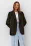 Tek Düğme Oversize Ceket - 6