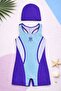 Quick-Dry Swimsuit for Girls with Shorts