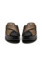 Copper Leather Wedge Slippers - 3