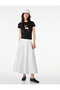 Slim Fit Short Sleeve Crew Neck Cherry Printed Cropped T-Shirt - 2