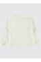 Striped Half-Patched Shirt for 10-13 Years Old - Khaki 13-14 Years Old - 2