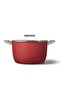 Cookware 50's Style Glass Lid 26 cm Pot Red - 2