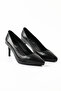 Genuine Leather Black Stiletto Women's Shoes - Rgn80123 - 2