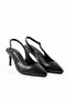 Genuine Leather Black Heeled Shoes - Rgn80124 - 2
