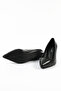 Genuine Leather Black Stiletto Women's Shoes - Rgn80123 - 6