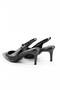 Genuine Leather Black Heeled Shoes - Rgn80124 - 5