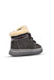 Adia Nubuck Plush Fur Girl's Boots Smoke Color - 3
