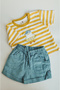 Sunny Stripe Chick Tee & Shorts Set