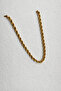 Steel Gold Twist Chain Necklace 4mm - Non-darkening- - 2