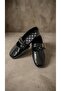 Women's Black Double Strap Buckle Patent Leather Mary Jane Ballerinas 1cm Byndsu01 - 5