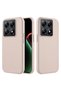 Xiaomi Mi 14t Compatible Case with Velvet Interior and Erasable Design, Beige