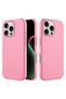 Apple iPhone 16 Pro Compatible Case with Velvet Inside and Erasable Launch Case Pink