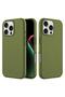 Apple iPhone 15 Pro Max Compatible Case with Velvet Inside and Erasable Launch Case Dark Green