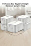 5 Pieces Small Size White Gray Striped Base Socks Bag 30x22x18