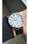 Men's Roman Numerals Classic Retro Watch - Rym-631820 Ss-Bk-W - 3